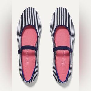 Rothy’s White & Black Pinstripe Flats - Size 11
